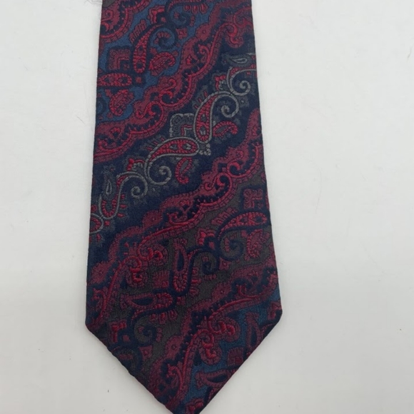 Authentic Christian Dior Silk Monsieur Paisley Tie - Picture 8 of 9